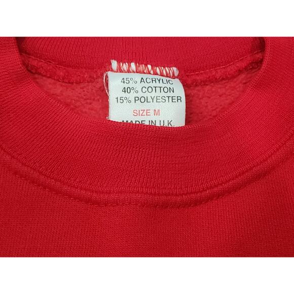 Red London England Sweater Made in UK | Size Medium - Picture 5 of 8